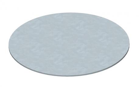 Lid blind plate for round mounting opening