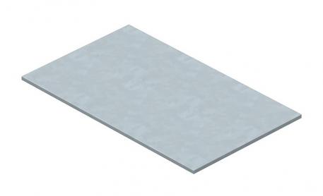 Lid blind plate for rectangular mounting opening