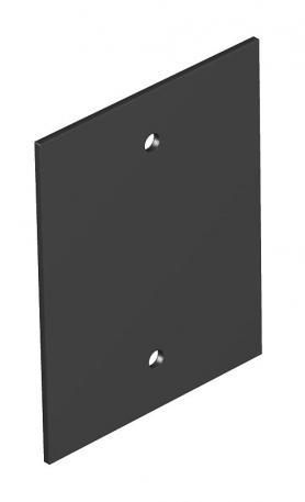 Cover plate, Telitank T12L, blank Graphite black; RAL 9011