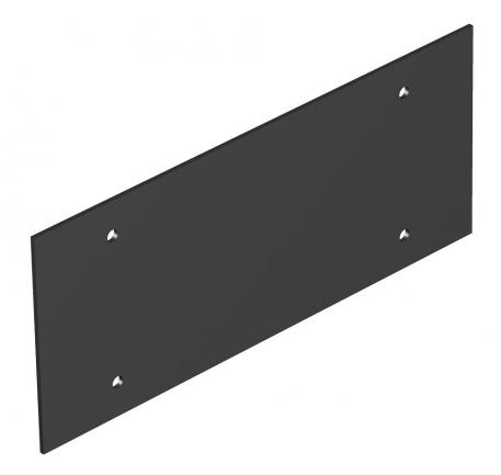 Tapa Telitank T12L, ciega, para lado longitudinal negro grafito; RAL 9011