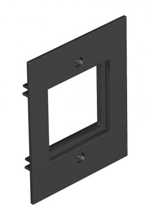 Cover plate, Telitank T12L, Modul 45® installation opening Graphite black; RAL 9011