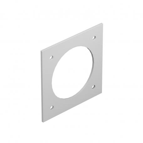 Cover plate, Telitank T4L/T8NL, installation opening for CEE device with 60 mm fastening track Light grey; RAL 7035