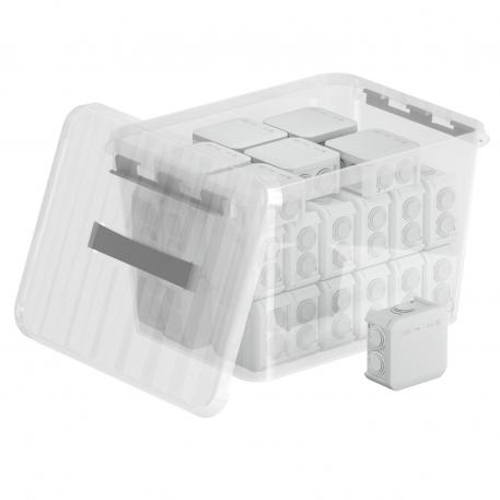 Junction box, T series, with Promo Box plug-in seals  |  | IP66 | ax Mxx | Transparent
