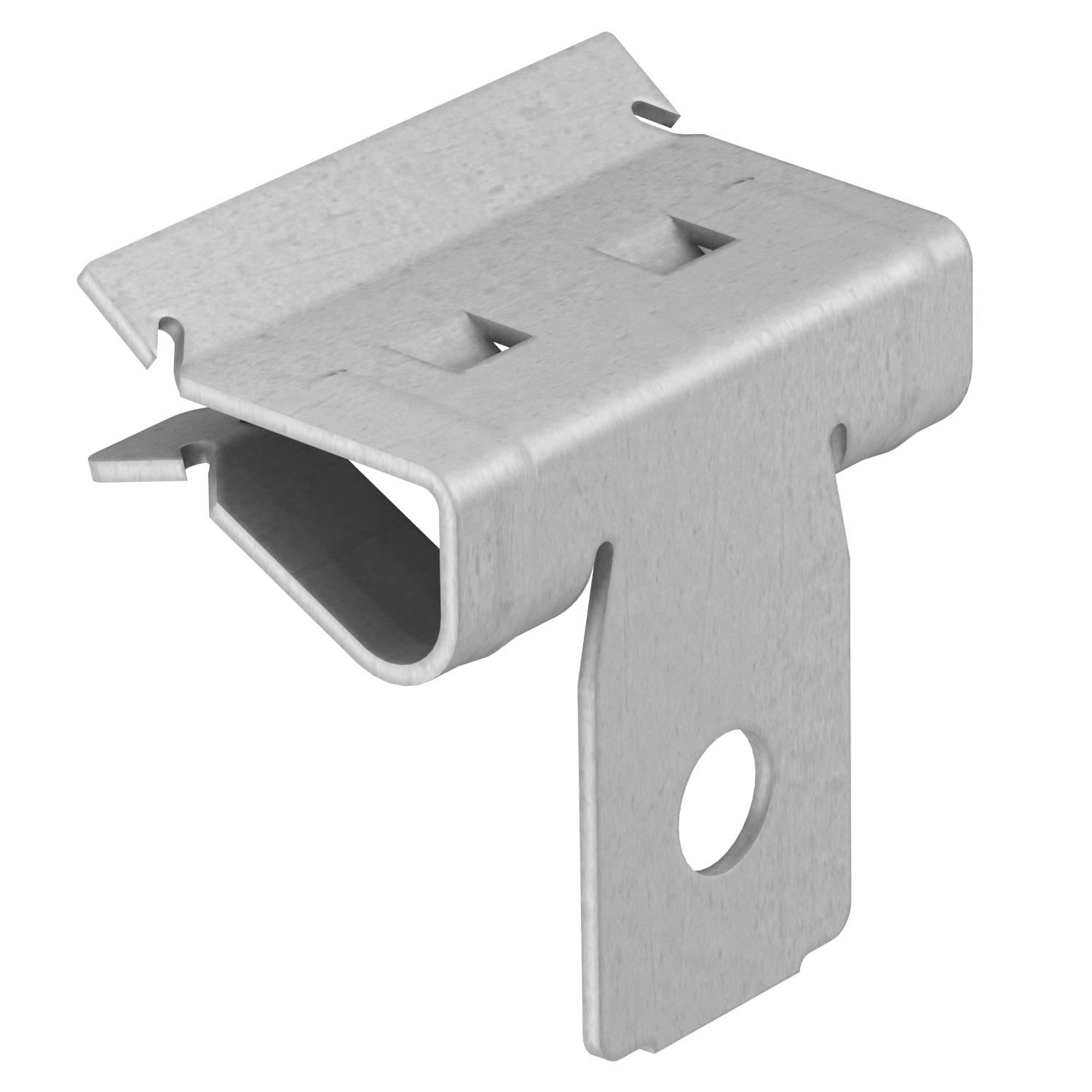 Beam clamp, with fastening hole