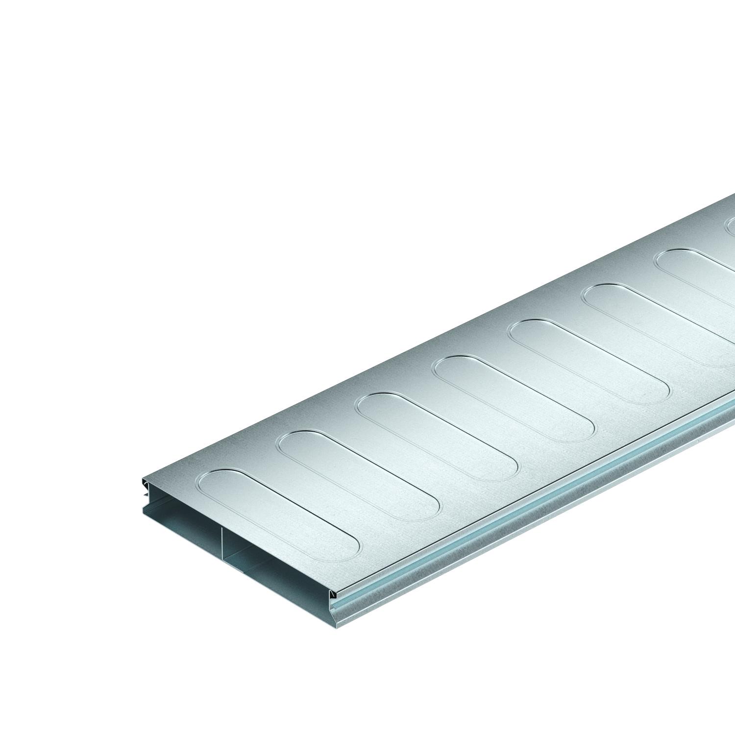 Underfloor duct, 2 pieces, 2-compartment, duct height 28 mm 2000 